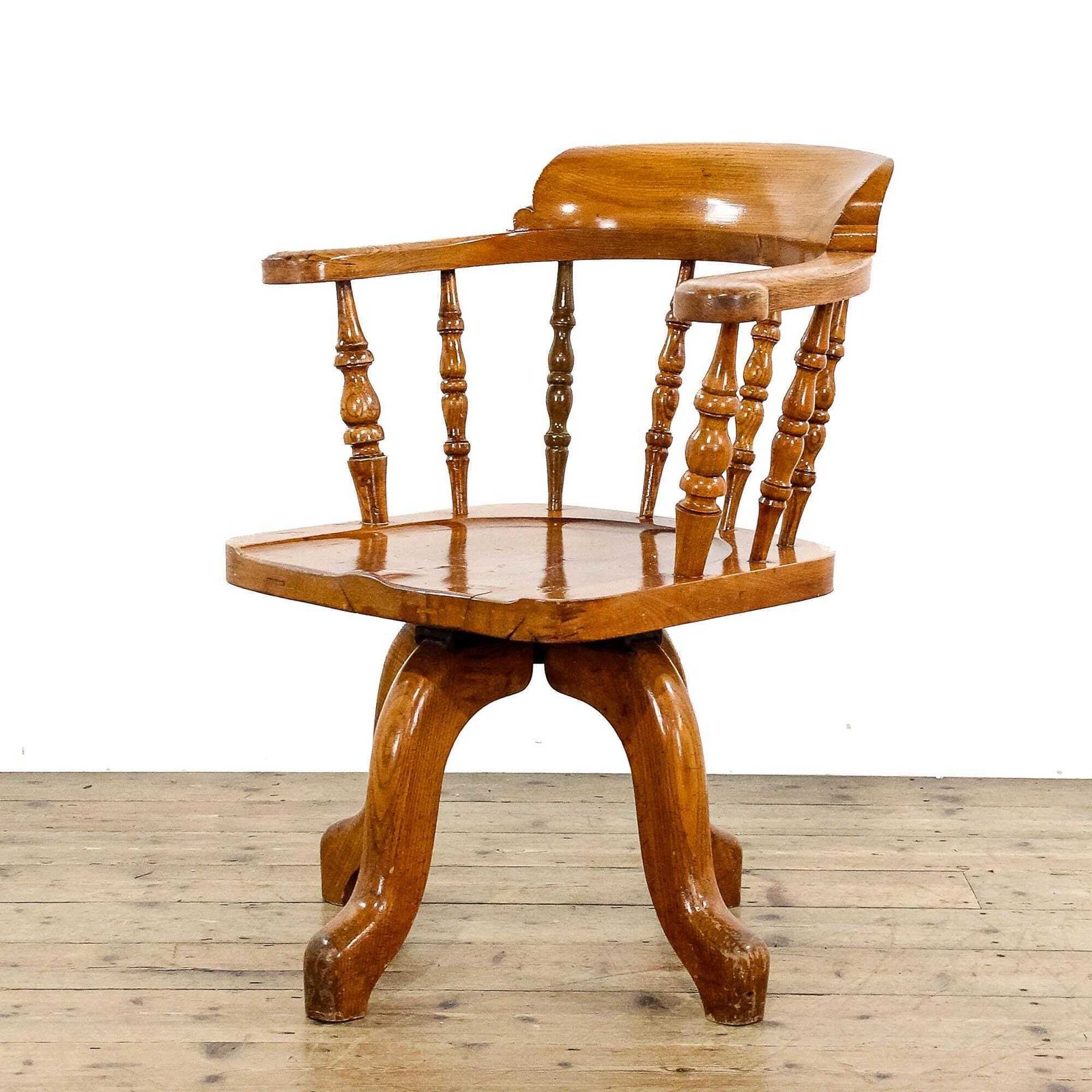 Antique Early 20th Century Captain's Chair