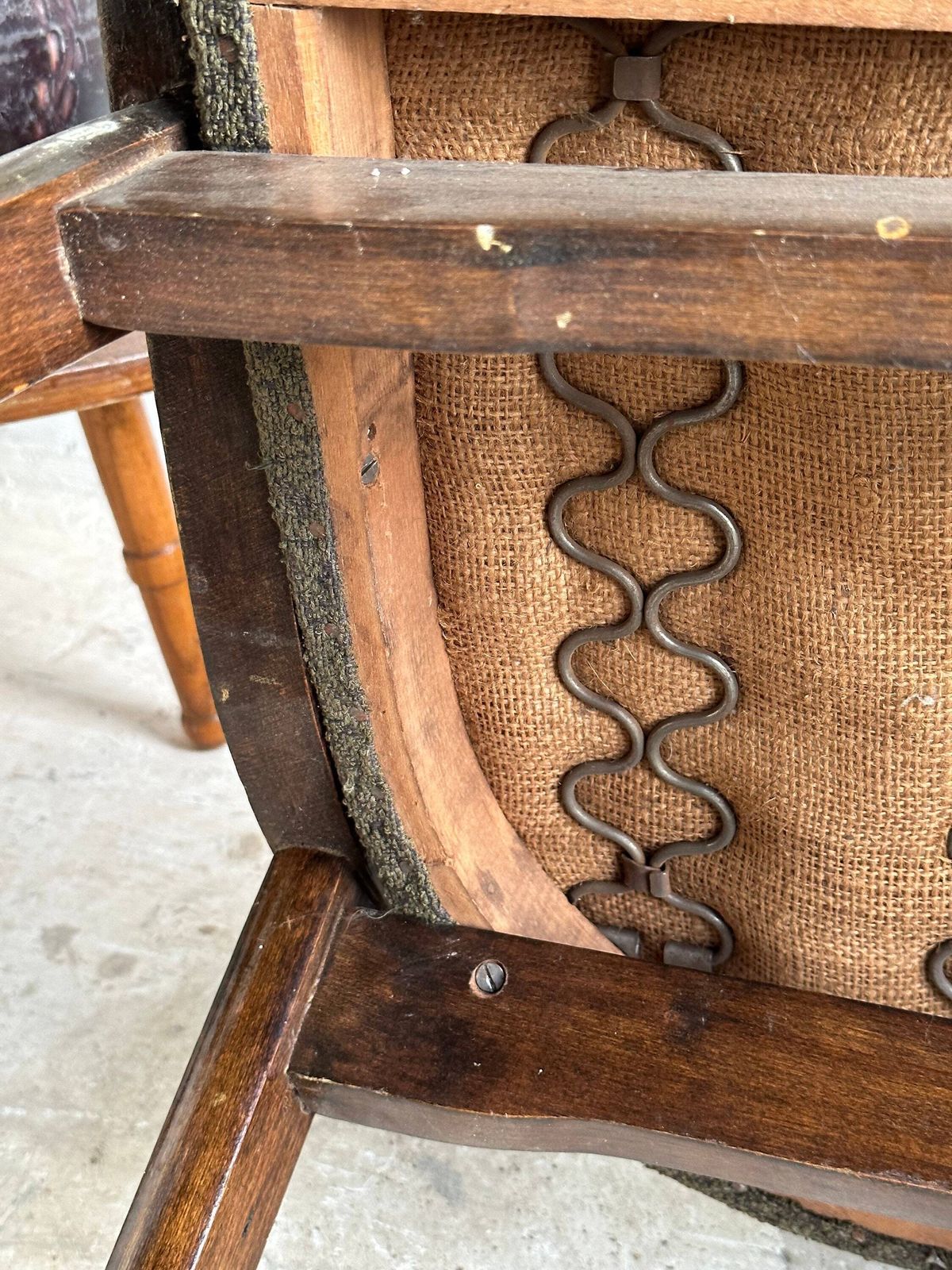 Vintage Chic: Mid Century Czech Swing Chair From The 1950s, Hardwood Frame, Iconic Design – Elevate Your Space With Retro Charm! photo buy
