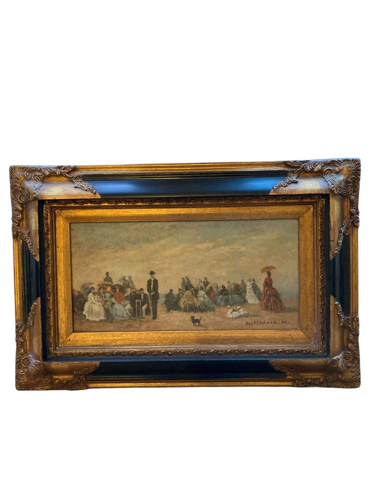 Higgins And Bower Print On Canvass Signed W M Chase photo 185.0