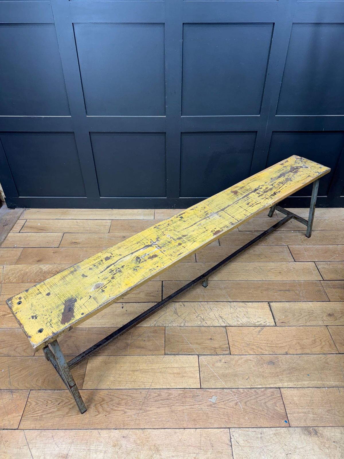 Vintage Bench Seat / Hallway Seat / Rustic Furniture / Kitchen / Dining Room / Seating / Window / Inside Or Outside / Home Or Garden D photo for sale