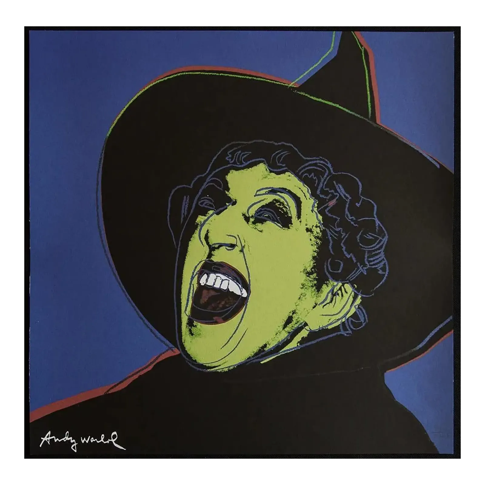 1986 Carnegie Museum Of Art After Andy Warhol "The Witch" Lithograph