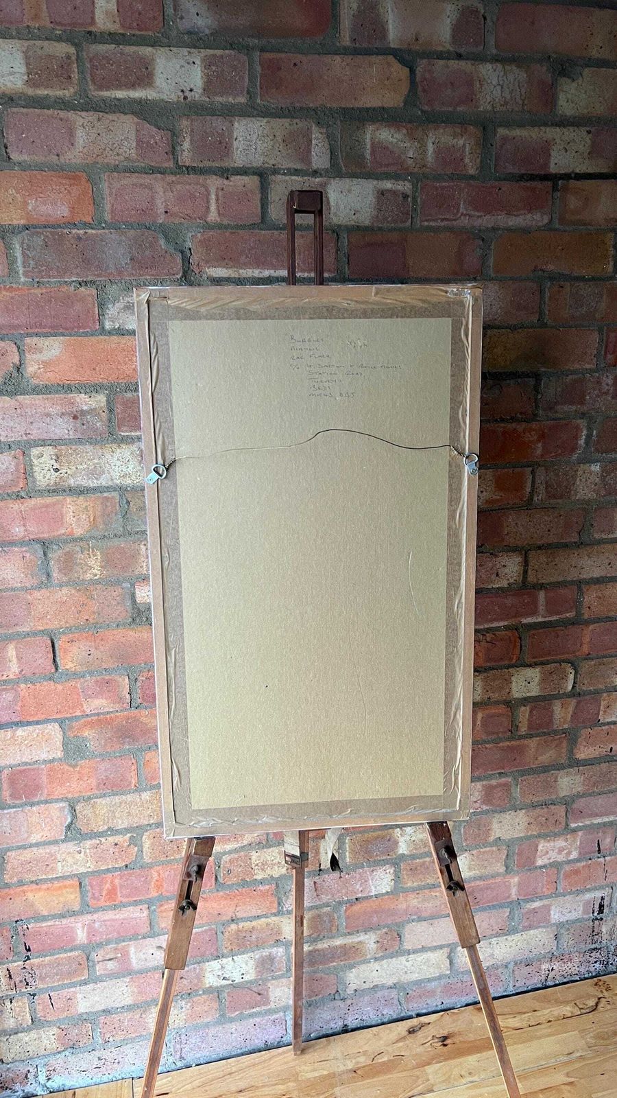 Framed Acrylic Painting "Bubbles" By Rae Flack – Contemporary Abstract Art photo vintage