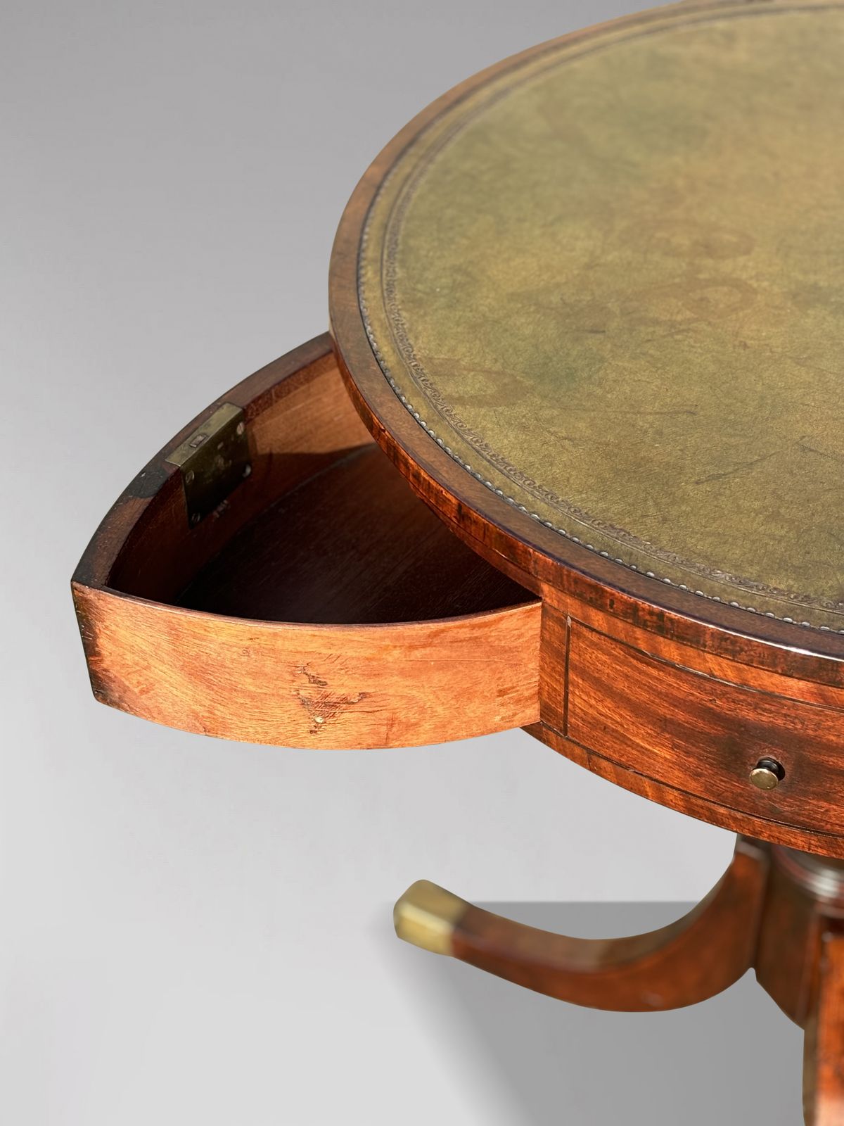 18th Century George III Period Small Mahogany Drum Table photo furniture