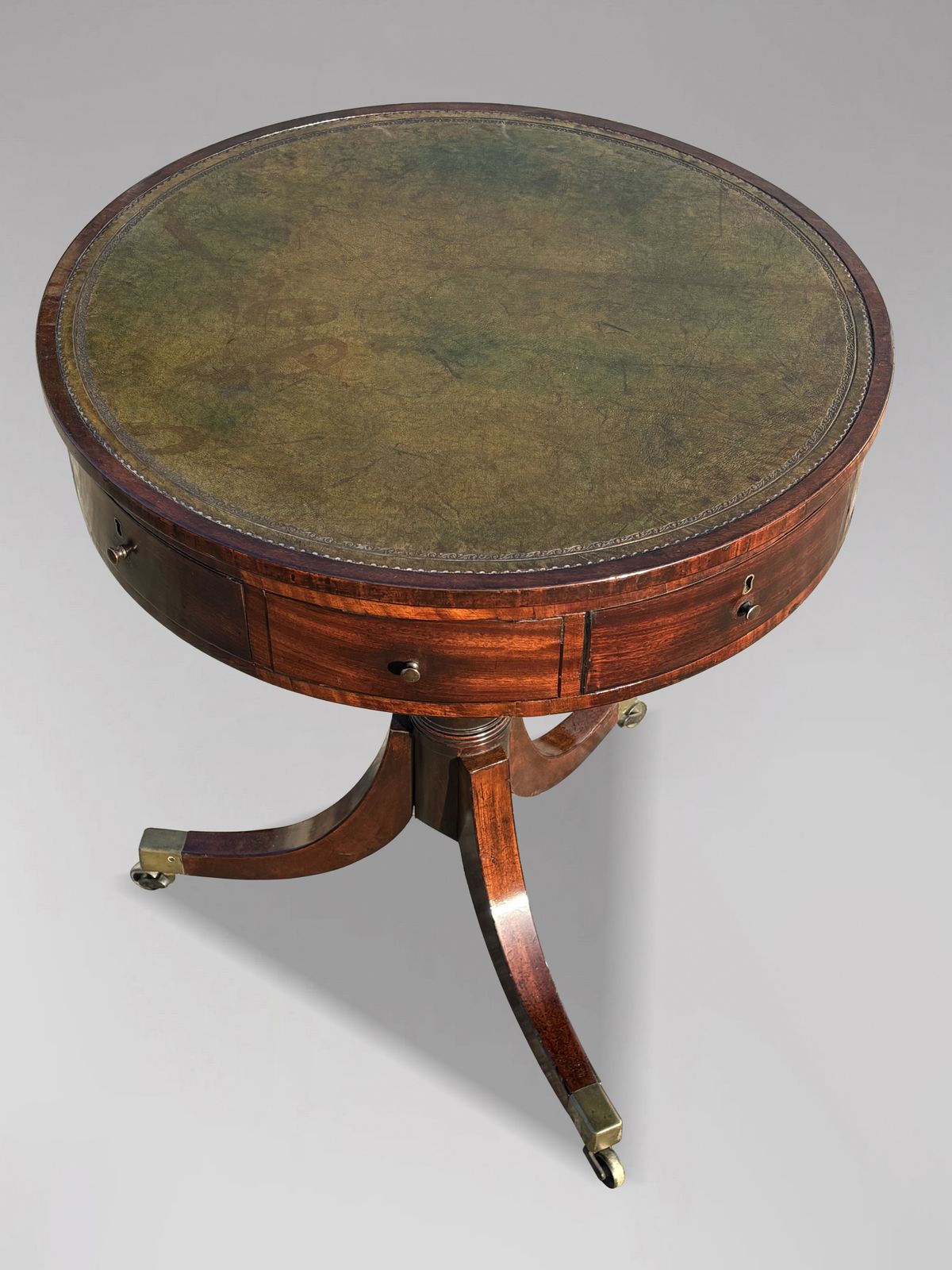 photo for sale 18th Century George III Period Small Mahogany Drum Table