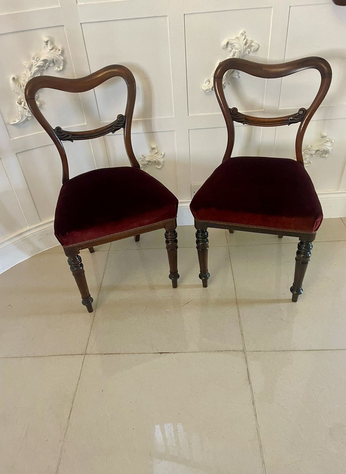 Furniture Quality Set Of Six Antique 19th Century Rosewood Dining Chairs photo