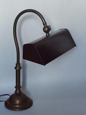 Brass Banker's Desk Lamp, 1960s photo furniture