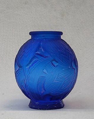 Art Deco Glass Les Nenuphars Vase By Pierre Davesn photo furniture
