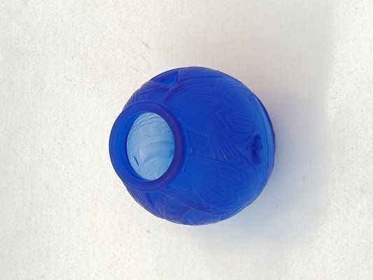 Art Deco Glass Les Nenuphars Vase By Pierre Davesn photo vinterior