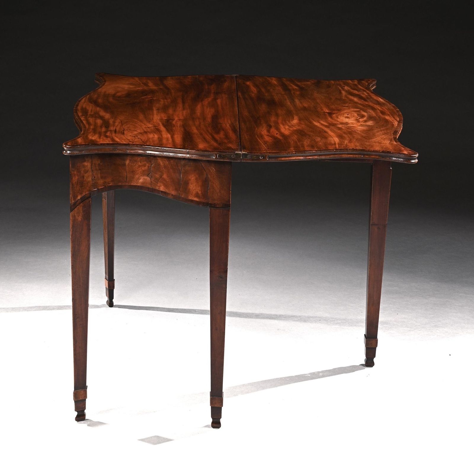 George III Mahogany Serpentine Tea Table Of Exceptional Colour And Patination photo furniture