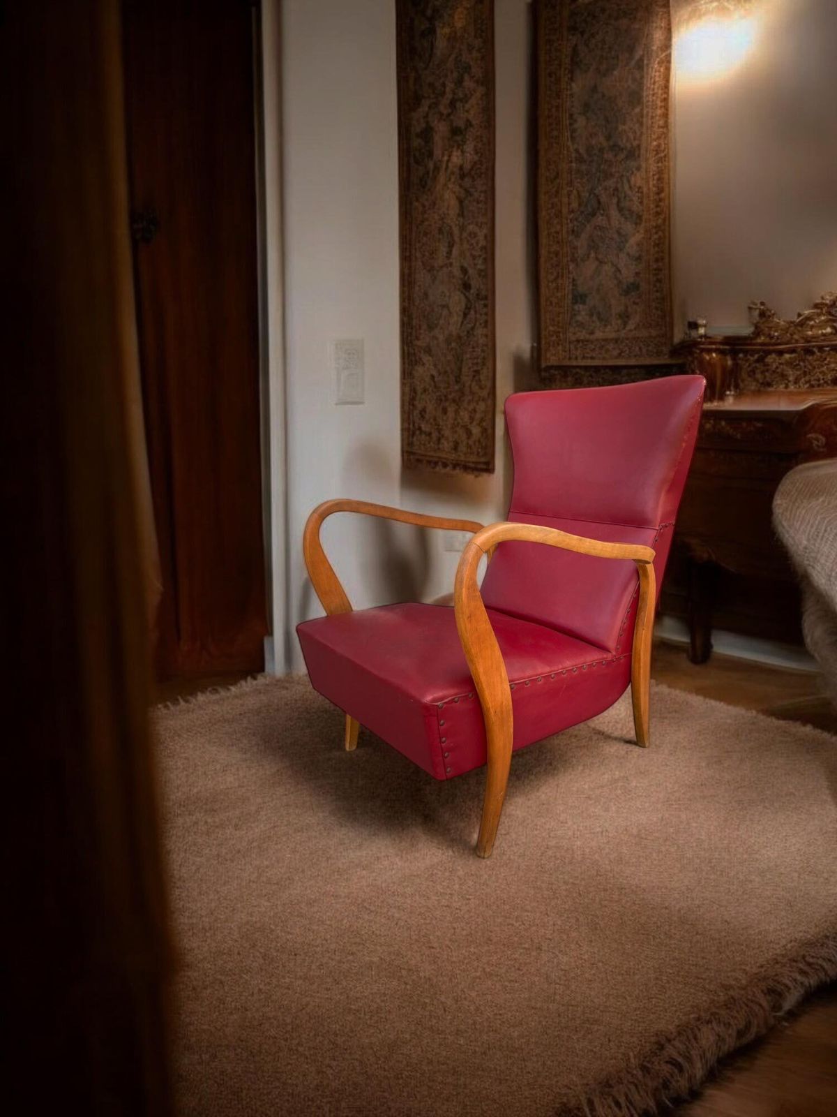Pair Of Armchairs   Italian Design   1950 photo vintage
