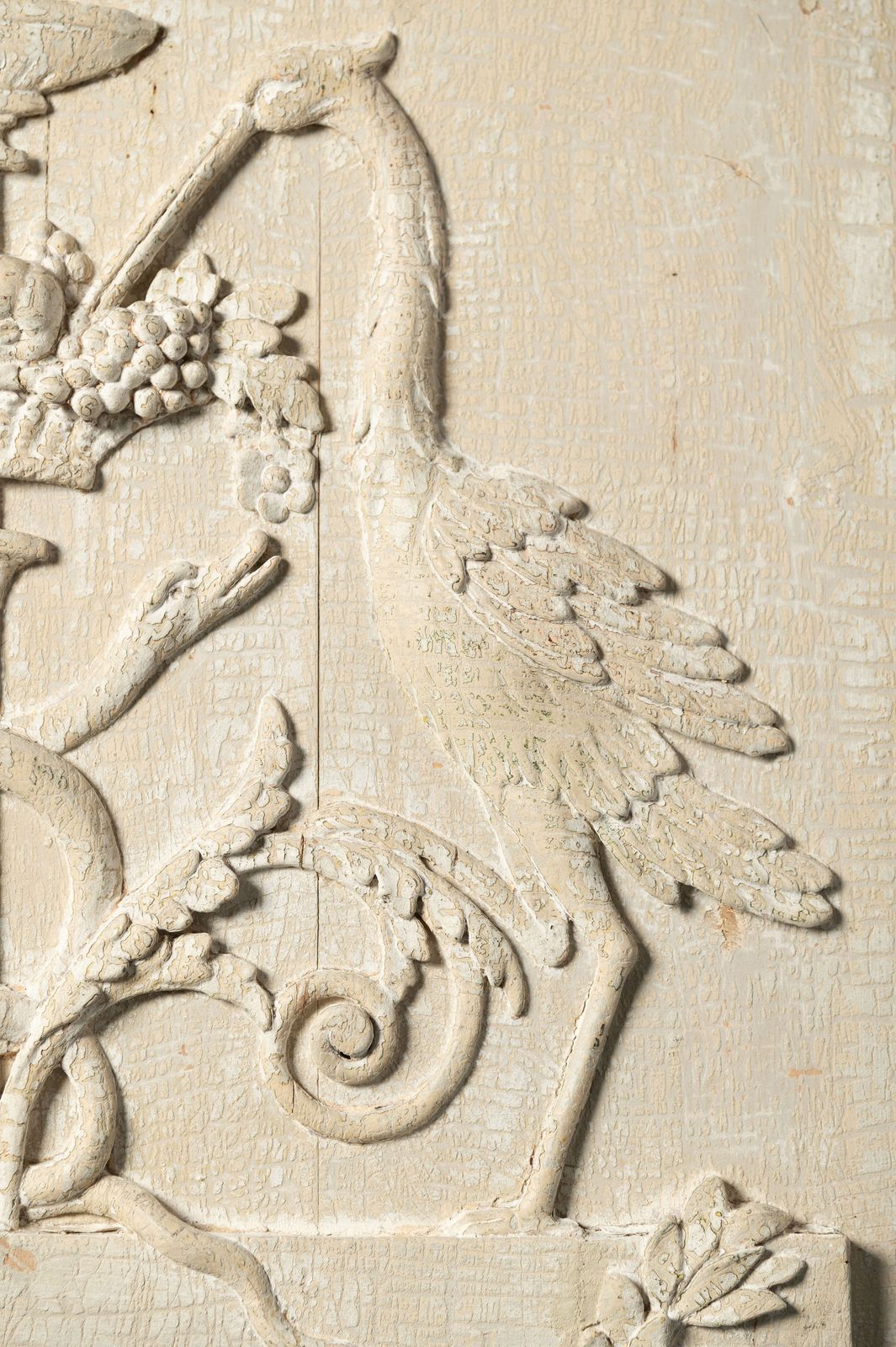 Antique Wooden Panel, 18th Century And Earlier photo vintage