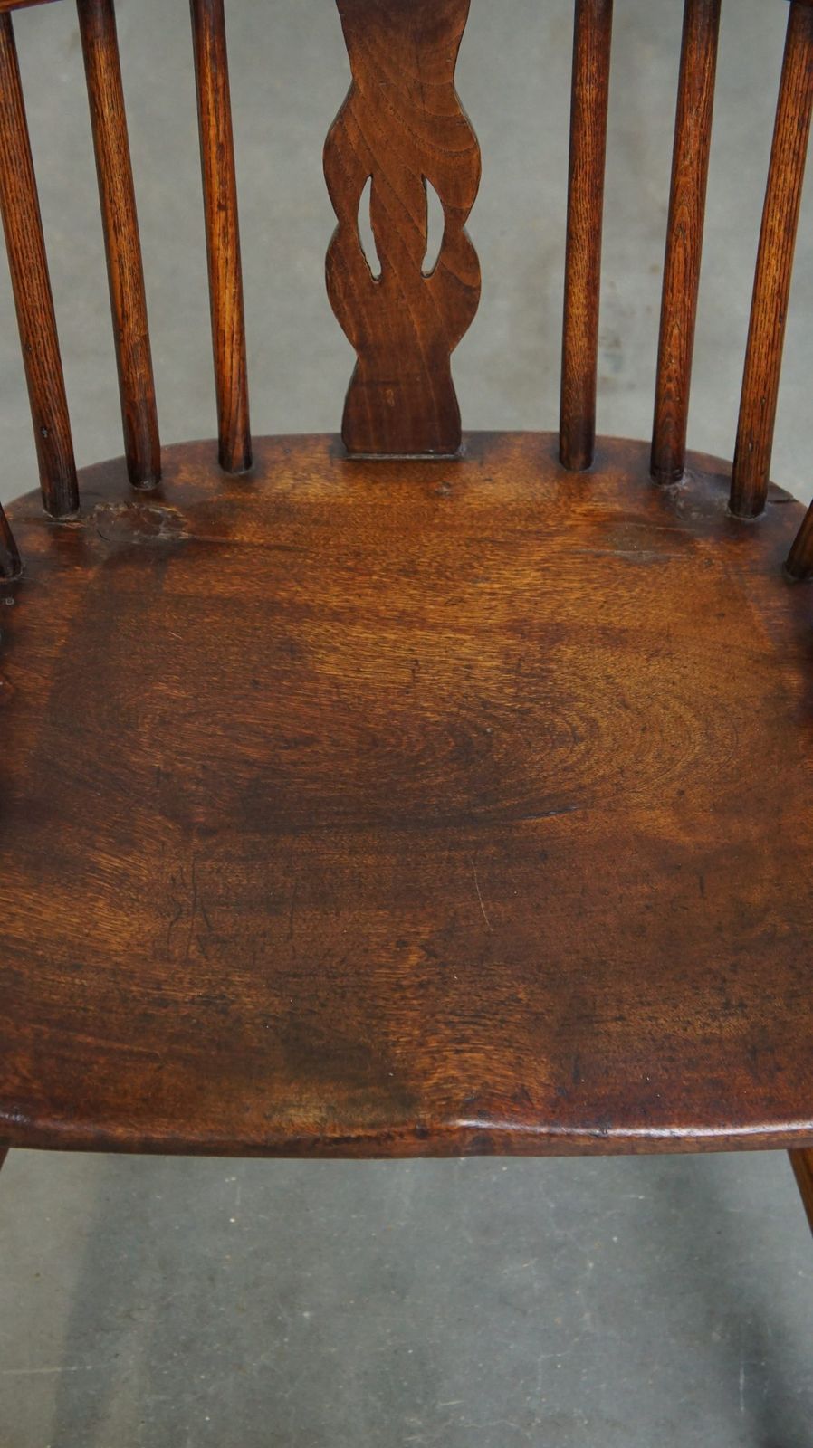 Charming, Antique English Highback Windsor Dining Chair With A Beautiful Patina photo vinterior