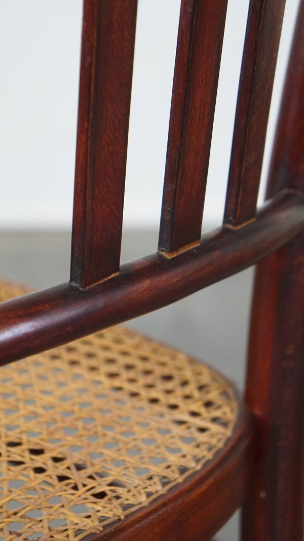 photo for sale Set Of 2 Original Vintage Thonet Design Bistro Chairs With Matted Seat