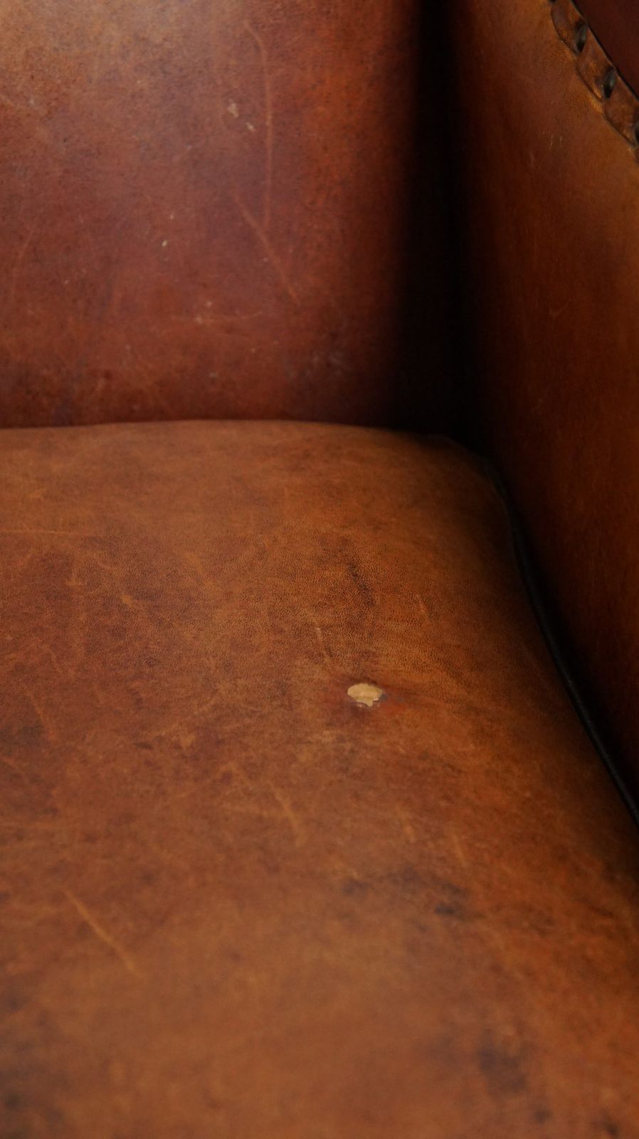 952.2207 Unieke, Statige En Comfortabele Schapenvacht Art Deco Fauteuil photo