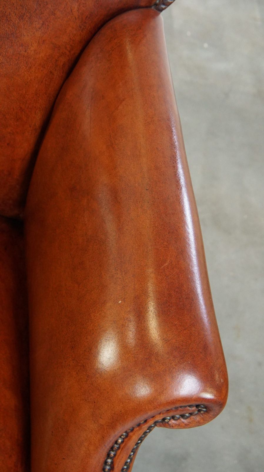 Fully Restored Antique Sheepskin Armchair photo vintage