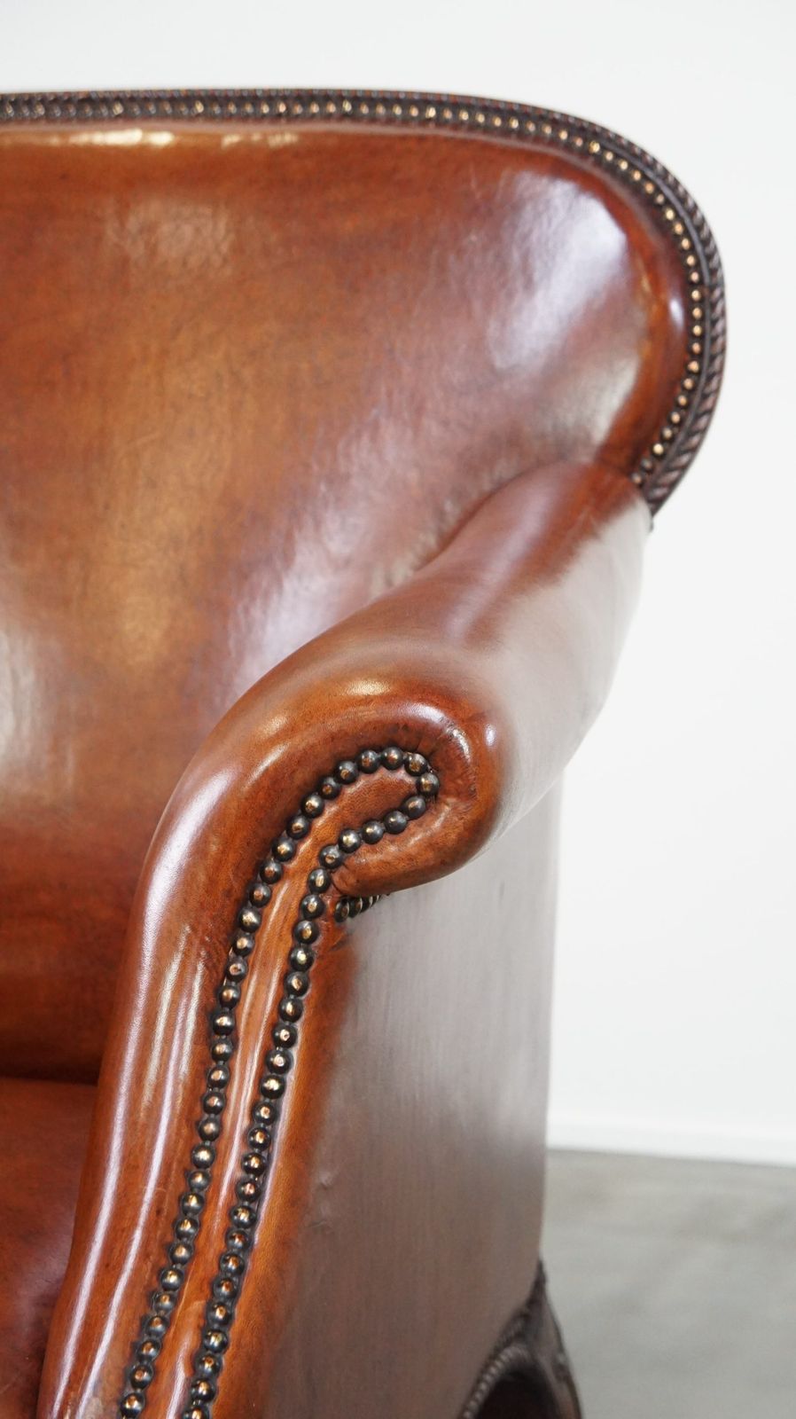 photo furniture Fully Restored Antique Sheepskin Armchair