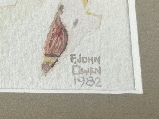 F. John Owen, Shutters, 1984, Watercolour photo Art