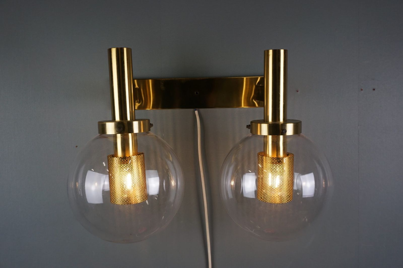 Zweedse Messing Wandlamp, Hans Agne Jakobsson, 1960 photo furniture