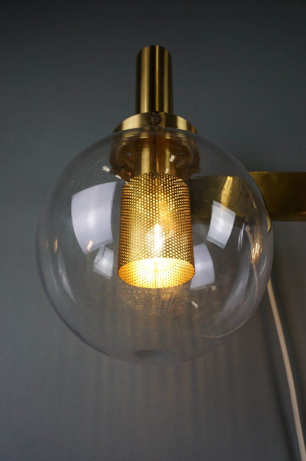 Zweedse Messing Wandlamp, Hans Agne Jakobsson, 1960 photo vinterior