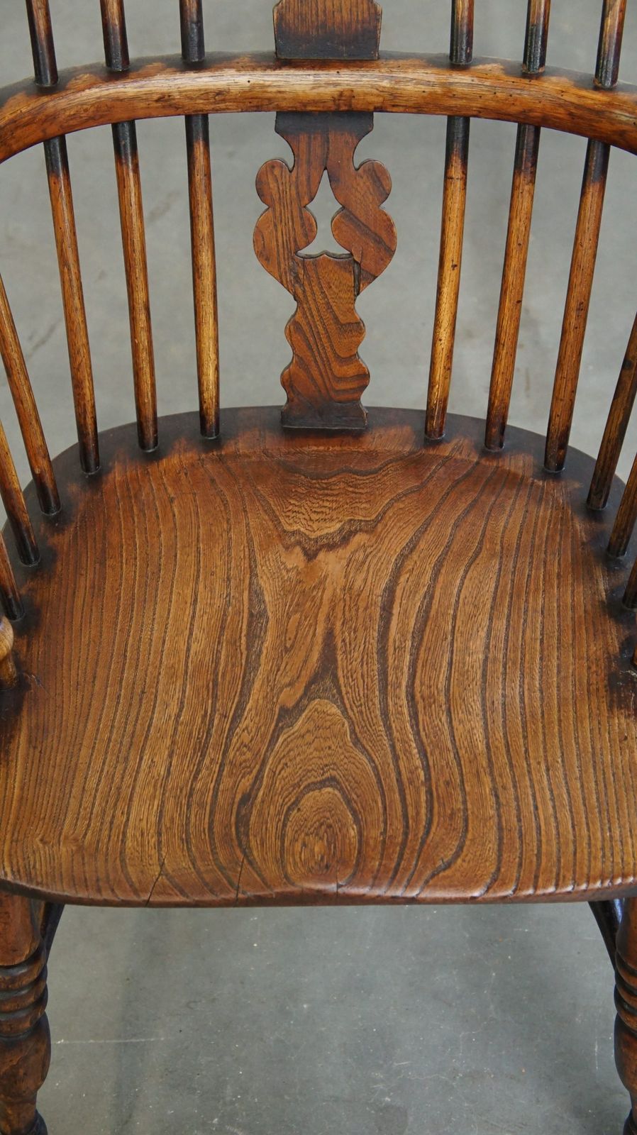 Antique, Very Nice English Highback Windsor Dining Chair photo vinterior