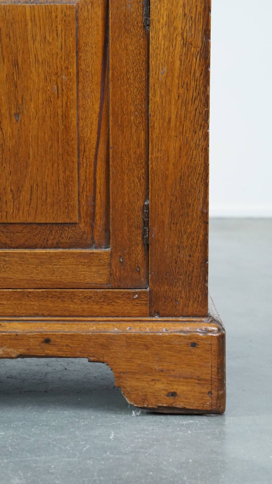 Furniture Antique English 1 Door Cabinet Side Table From The Mid/Late 19th Century photo