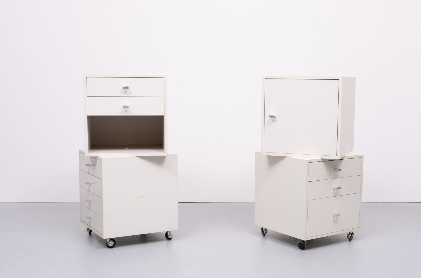 Pair Of Q Bus Cabinets By Cees Braakman For Pastoe, 1960s photo furniture