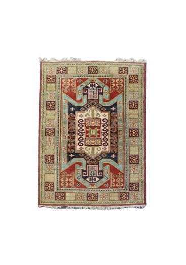 Opvallend Vloerkleed Met Grafisch Patroon En Contrasterende Kleuren, 200 X 140 Cm