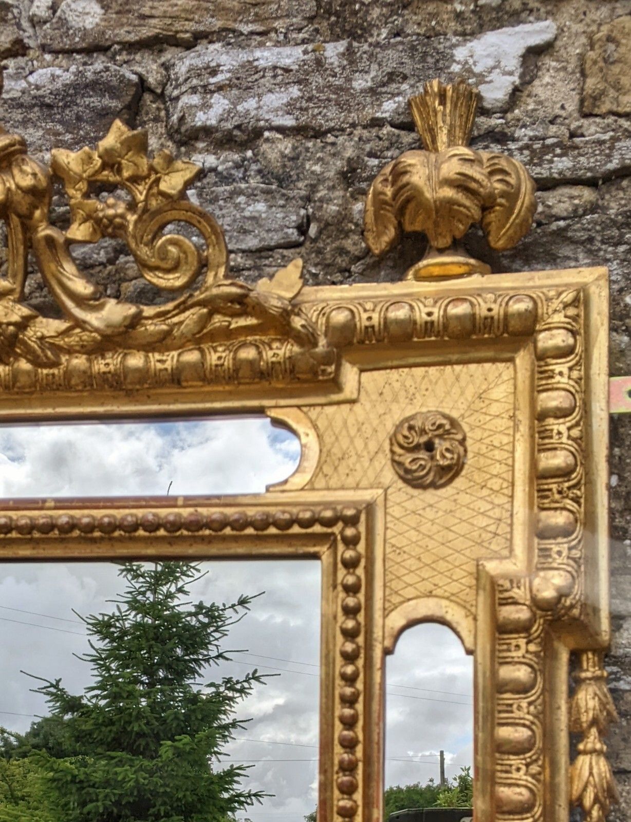 Outstanding French Louis XVI Gilt Mirror photo 3950.0