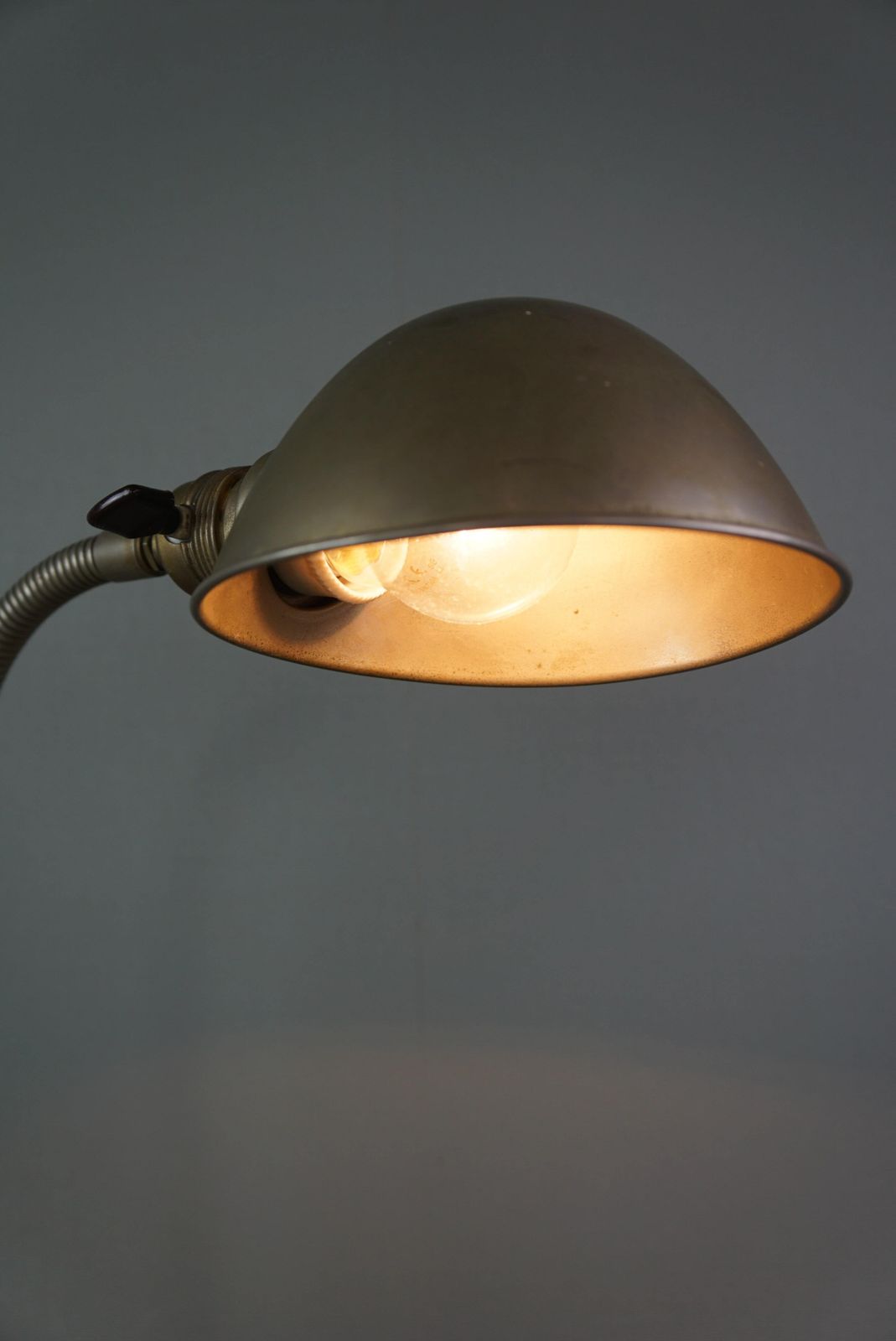 Vintage Metalen Bureaulamp Met Gooseneck photo buy