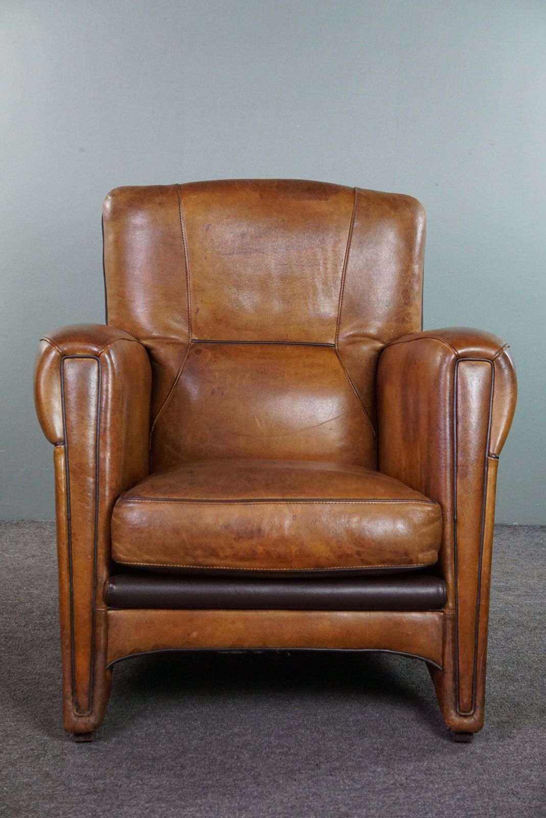 Striking Modern Design Armchair Made Of High Quality Sheepskin photo for sale