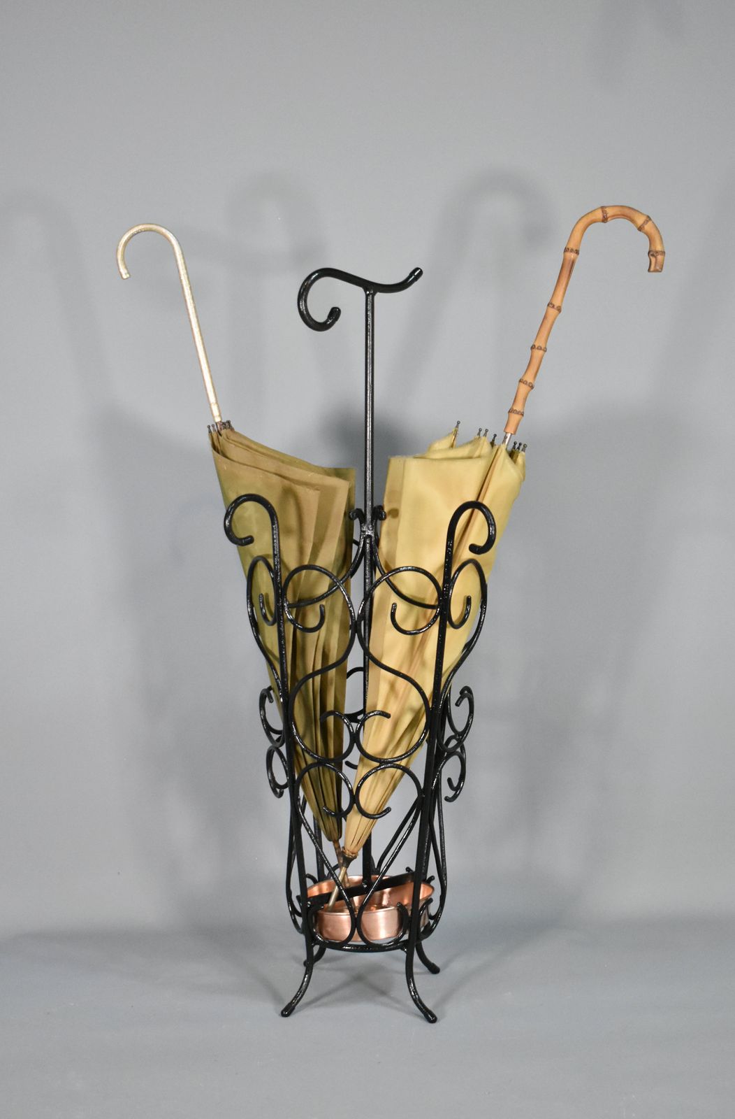 Home Decor French Umbrella Stand In Wrought Iron 1950s photo