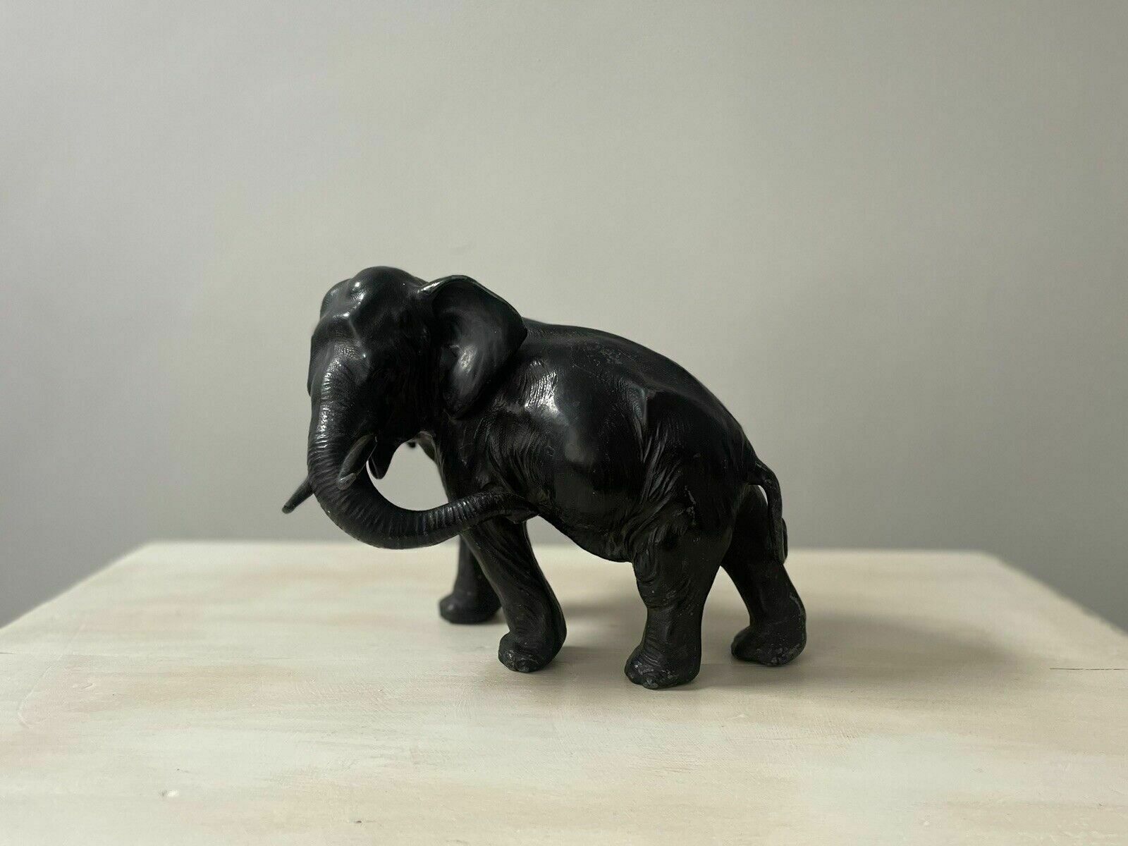 550.0 A Japanese Meiji Period (1868 1912) Spelter Model Of An Elephant photo