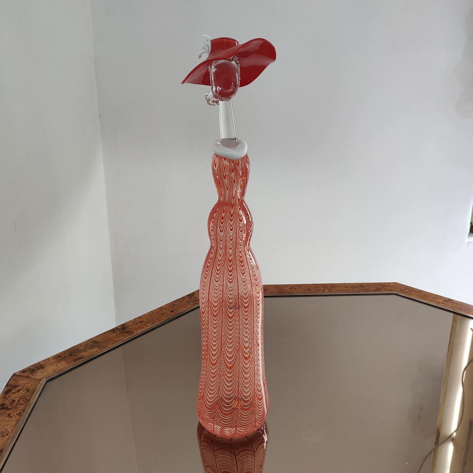 Mid Century Modern Murano Art Glass Woman Sculpture By Licio Zanetti Italy 1970 photo for sale