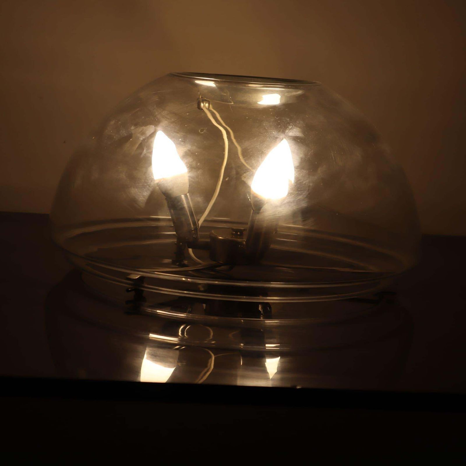 photo vinterior Mid Century Modern Italian Murano Glass Table Lamps, Italy, 1970s