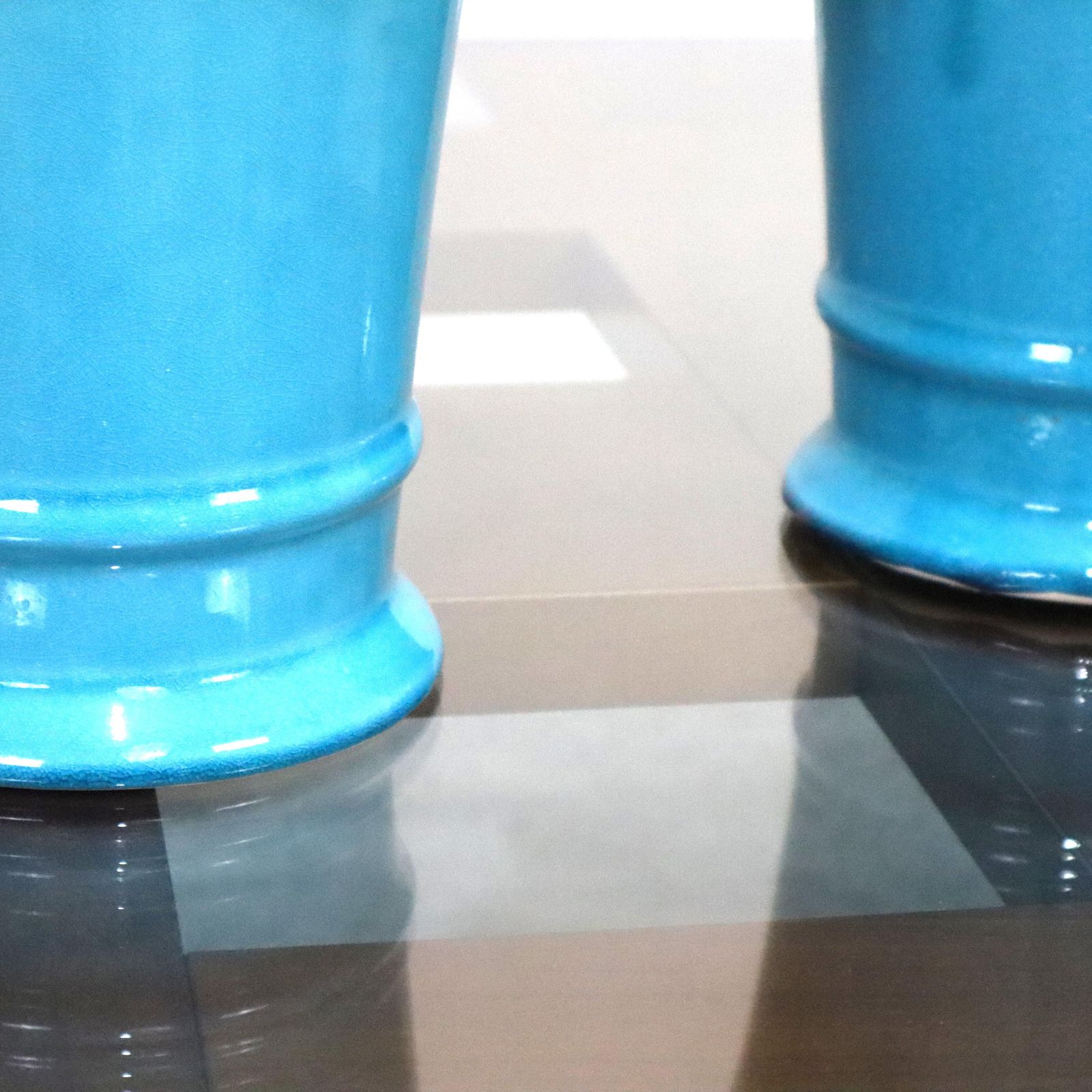 21st Century Italian Blue Ceramic Vases Marka Sia Collection, Italy, 2000s photo buy