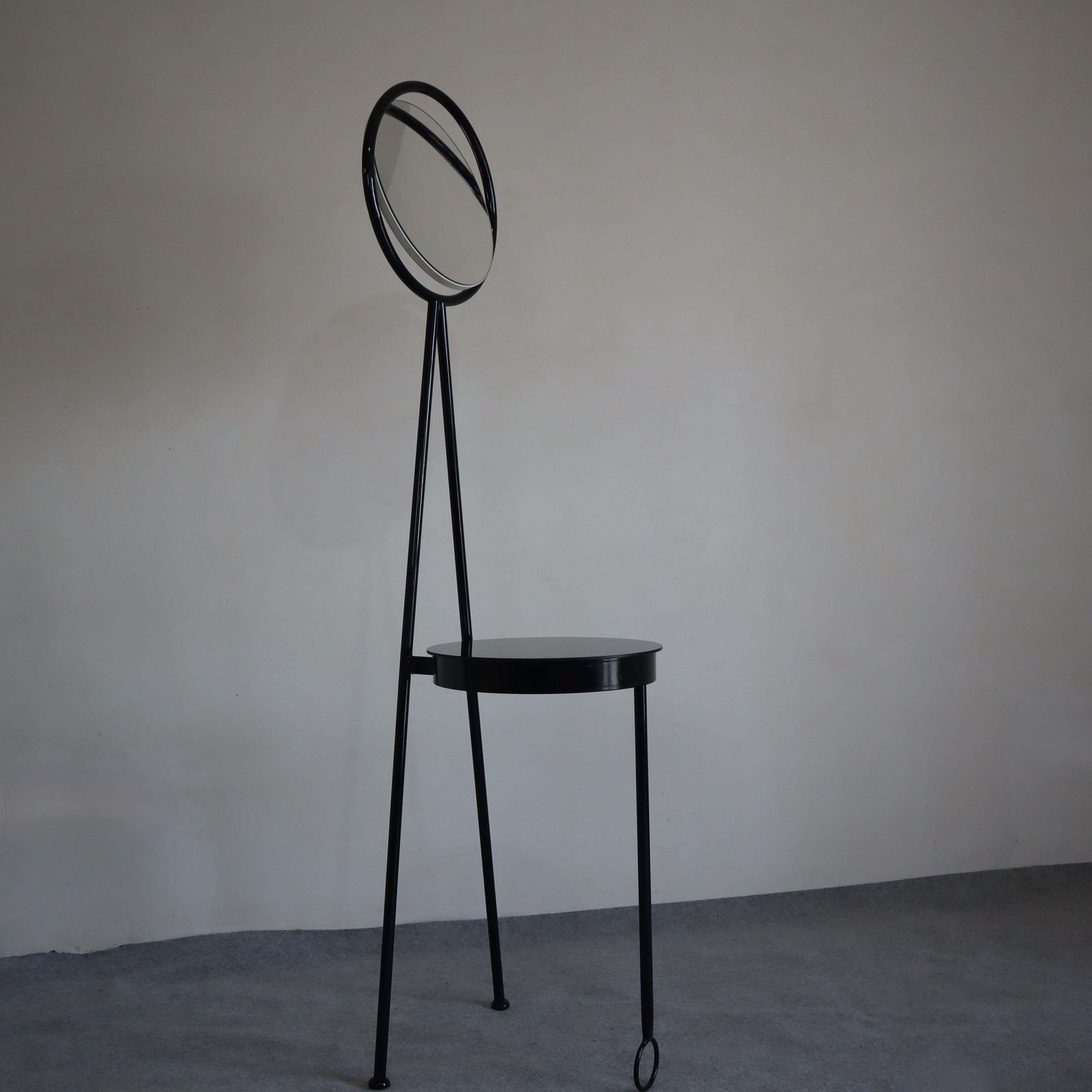 Mid Century Modern Black White Vanity Table Philippe Starck Style, Italy, 1990s photo buy