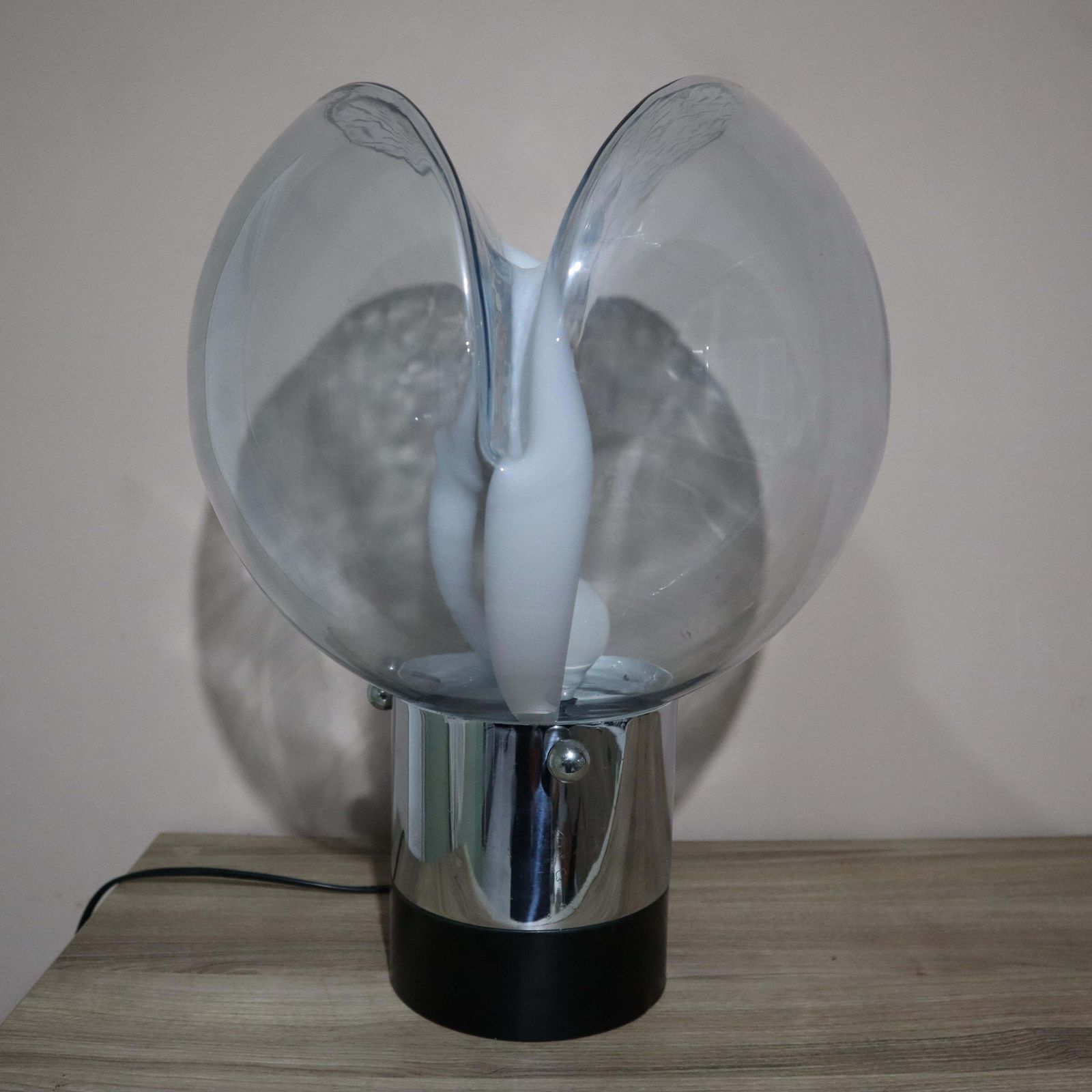 Mid Century Murano Glass Lamp By Toni Zuccheri Venini, Italy, Circa 1970 photo Lighting