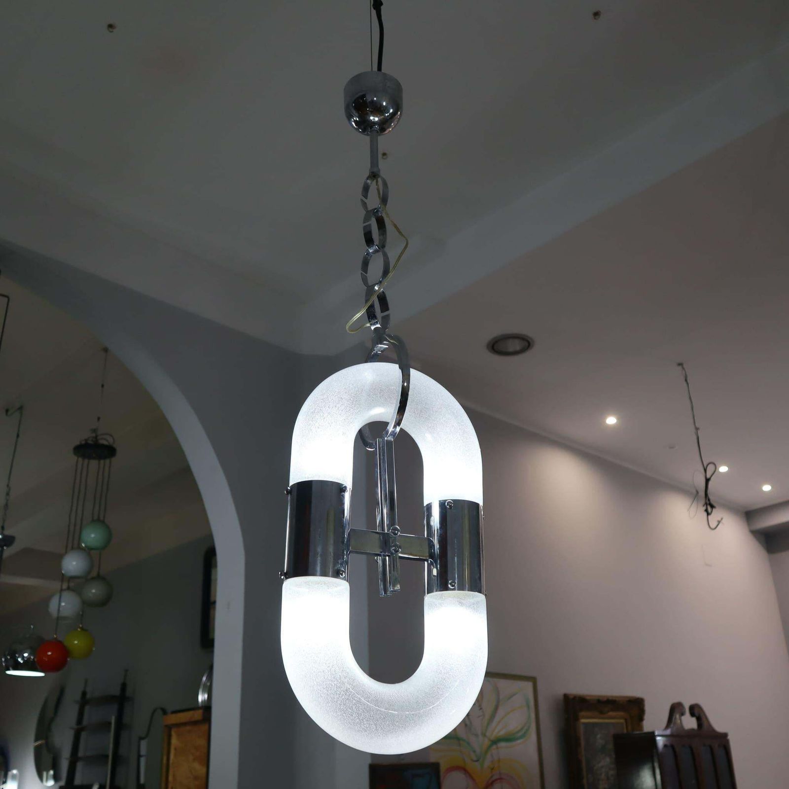 Mid Century Modern Chandelier In Murano Glass By Aldo Nason, Italy, 1960s photo furniture