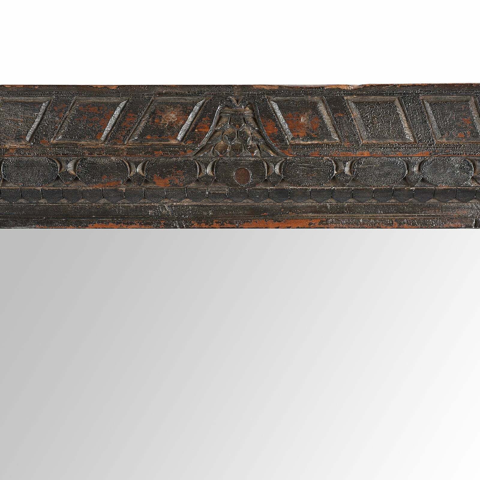 Antique Indian Floor Mirror From Nagaur, Ca 1900 photo buy