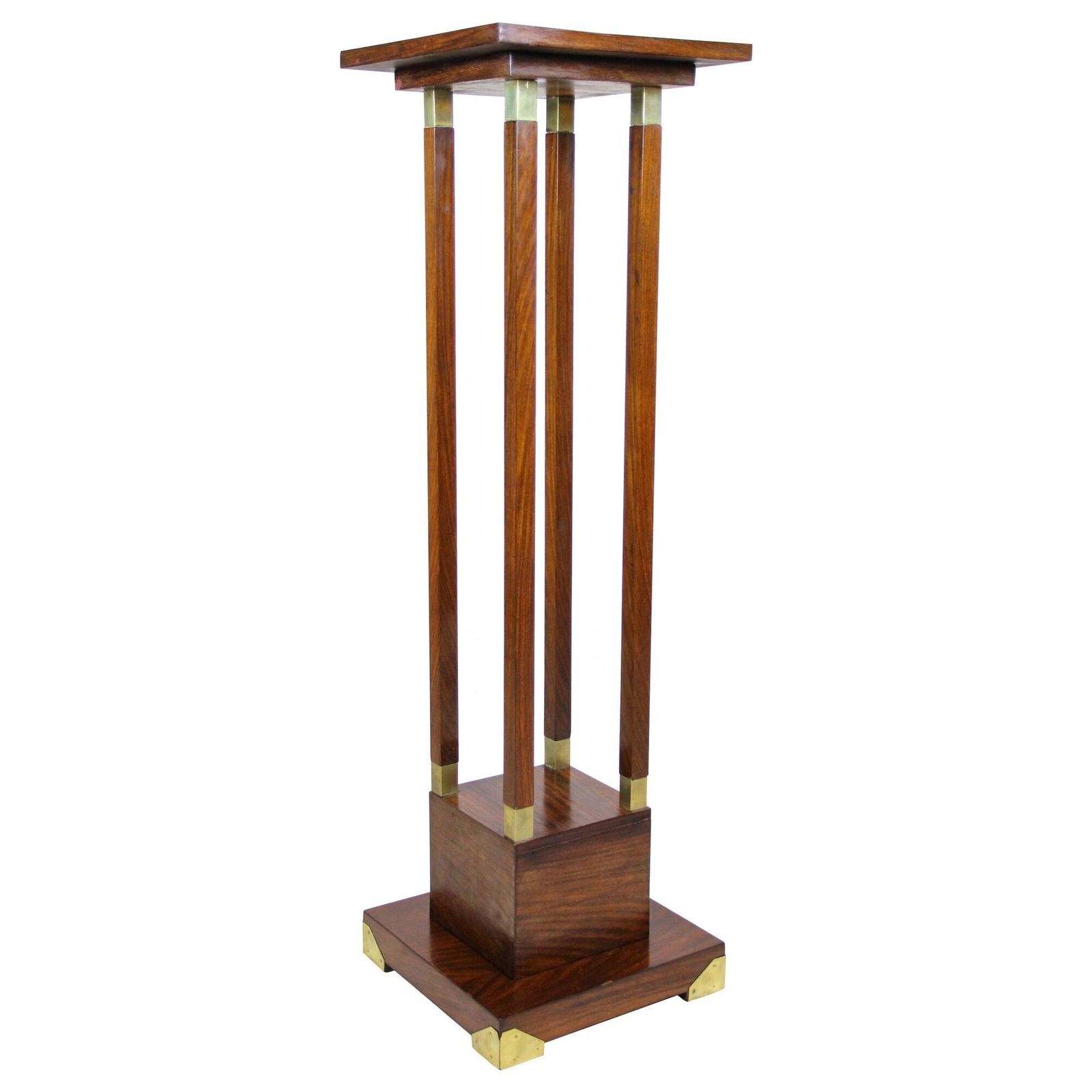 20th Century Art Nouveau Palisander Pedestal, Austria, Circa 1900