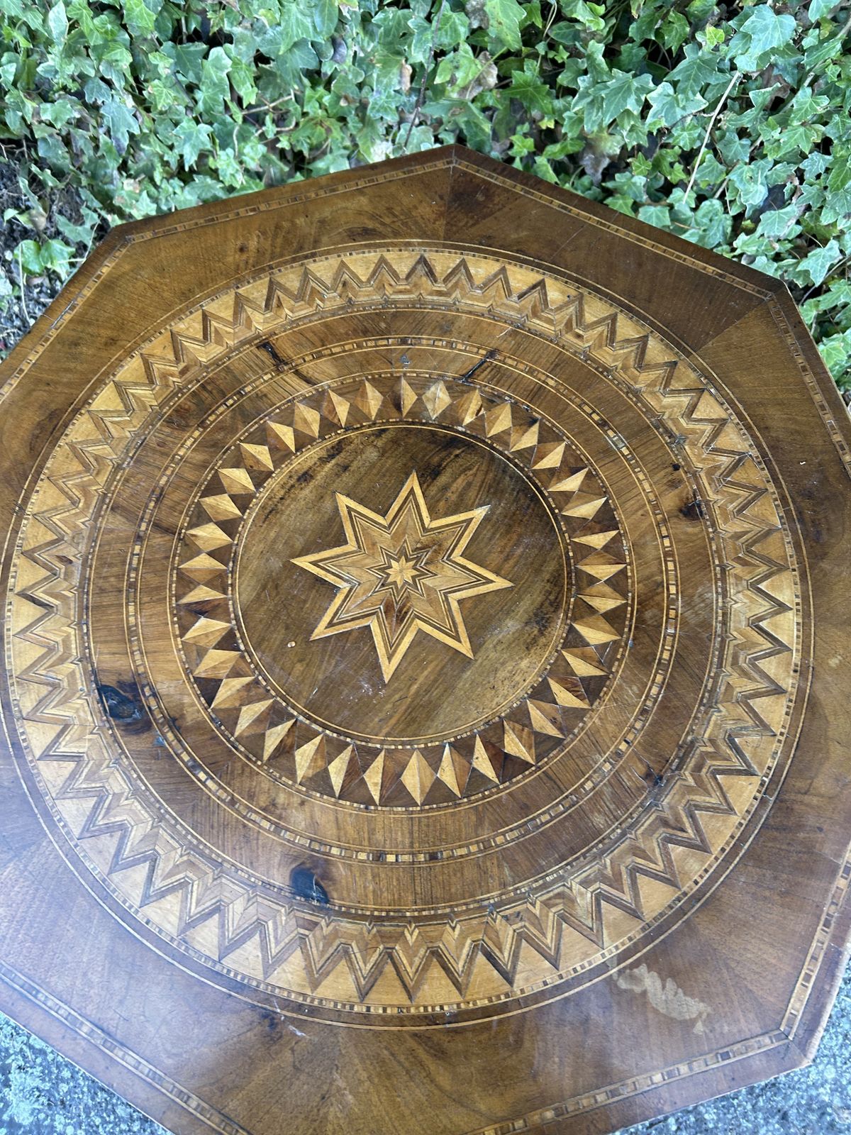 19th Century Oak Italian Sorrento Occasional Table photo Furniture