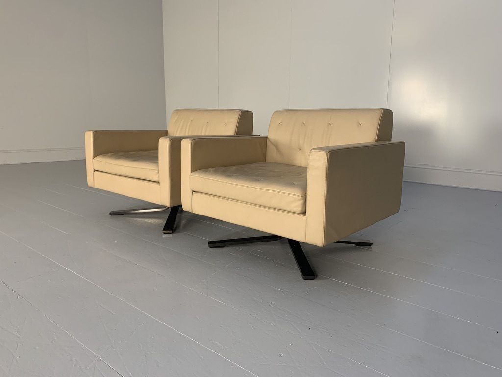 Pair Of Poltrona Frau For Ferrari “Kennedee” Armchairs – In “Pelle Frau Sc” Leather