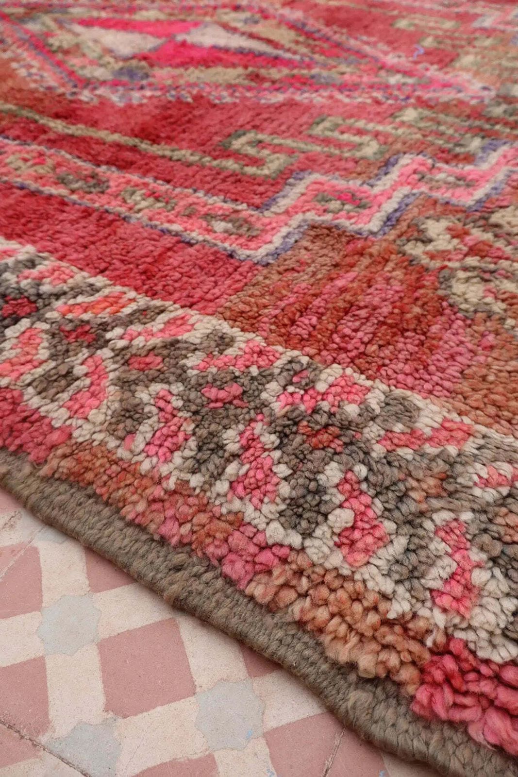 Berber Berber Berjaad Vintage Carpet   260 X 150 Cm photo for sale