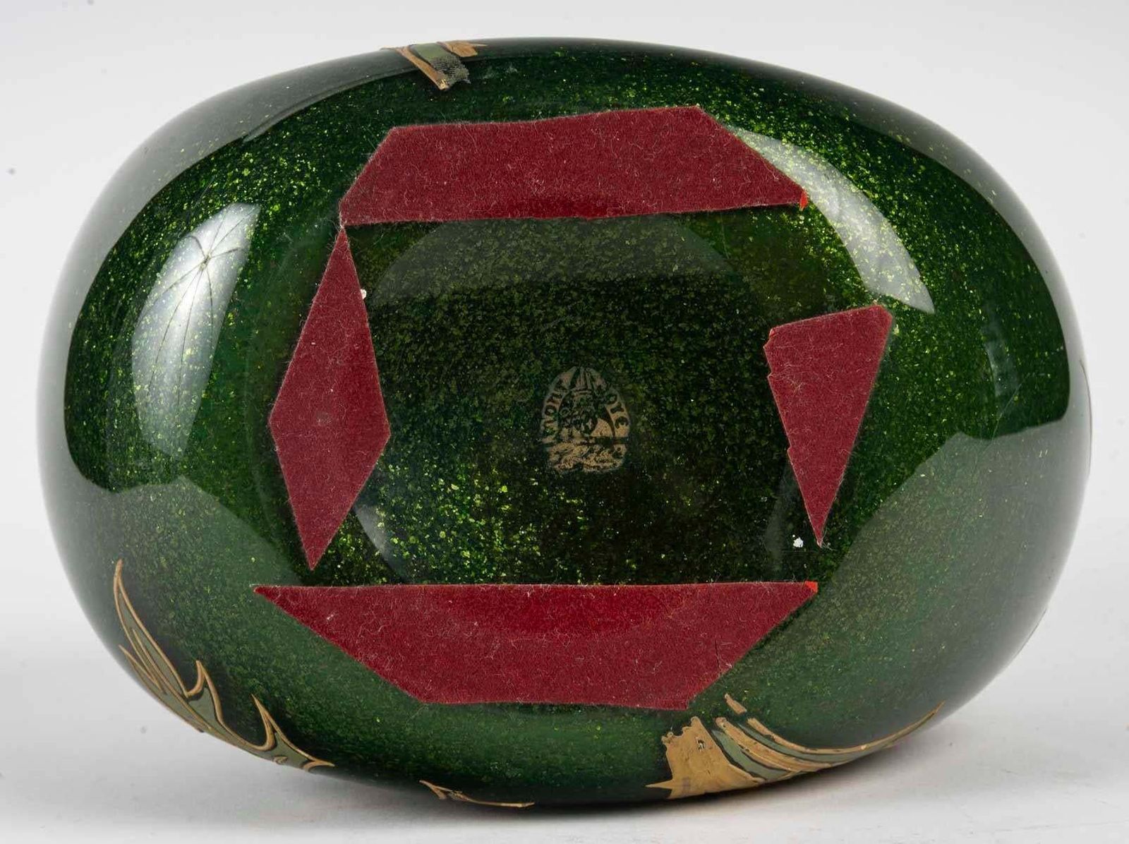 Montjoye Vase, Thistle Design, Iridescent Glass, 1900, Art Nouveau. photo buy