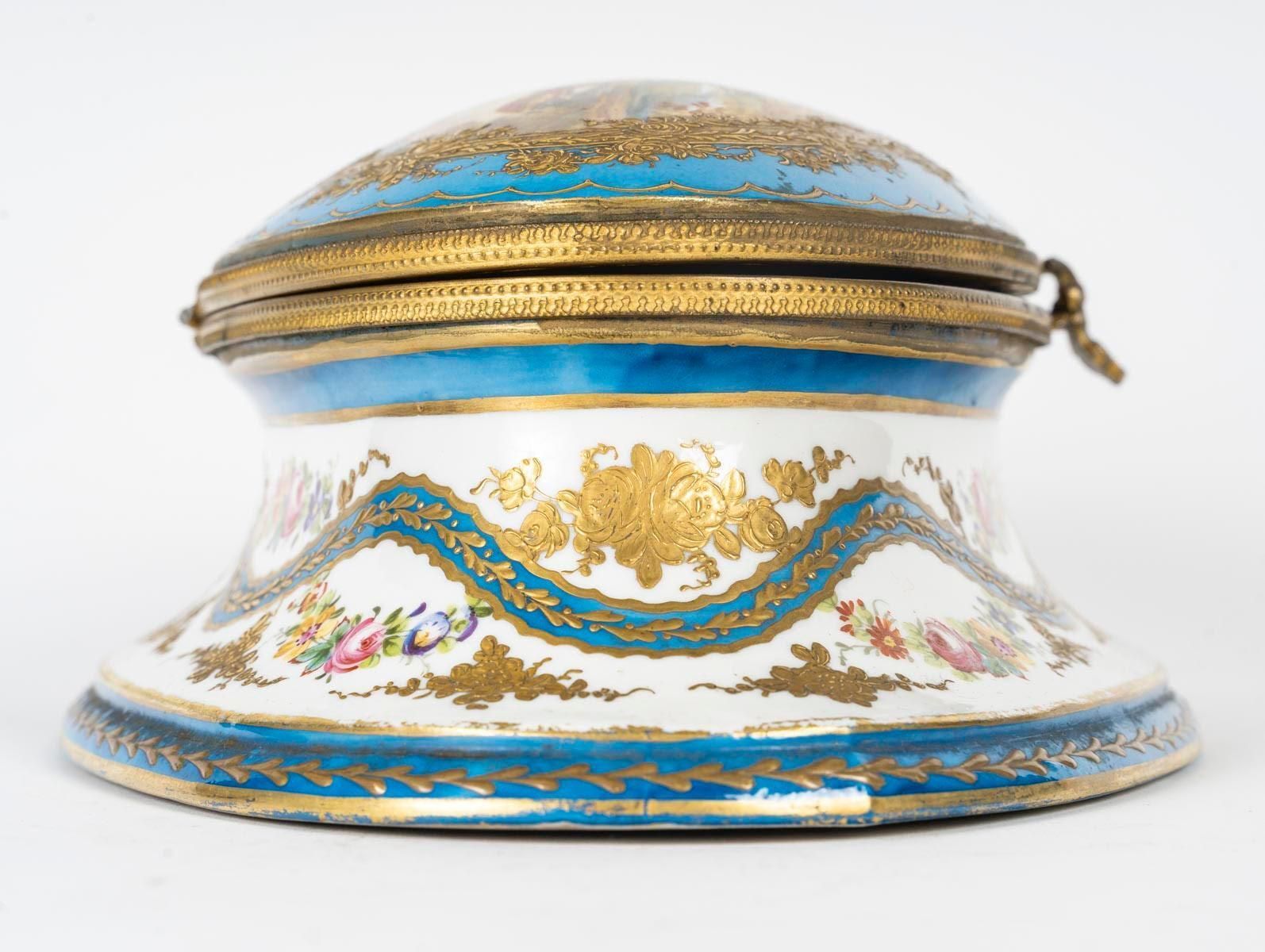 Bronze And Porcelain Box, Napoleon III Period, 19th Century. photo buy