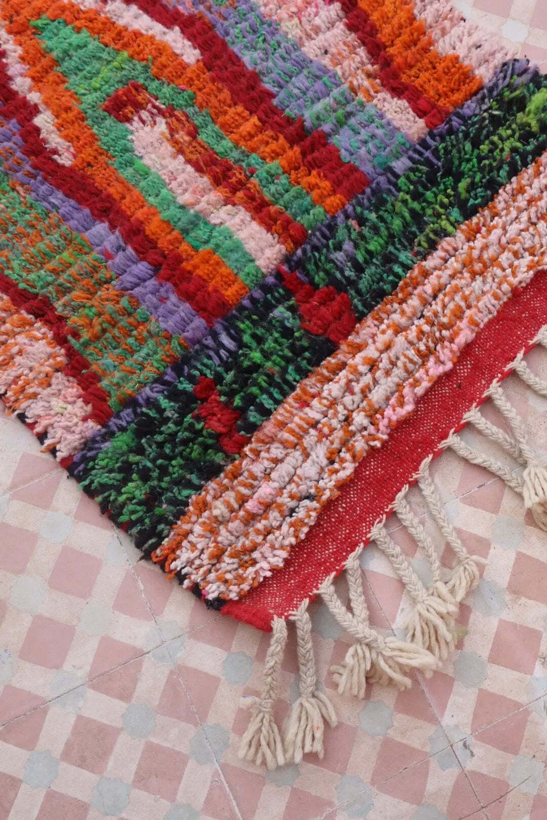 Berber Hallway Rug Boujaad Colorful Multicolor   299 X 70 Cm photo Textiles