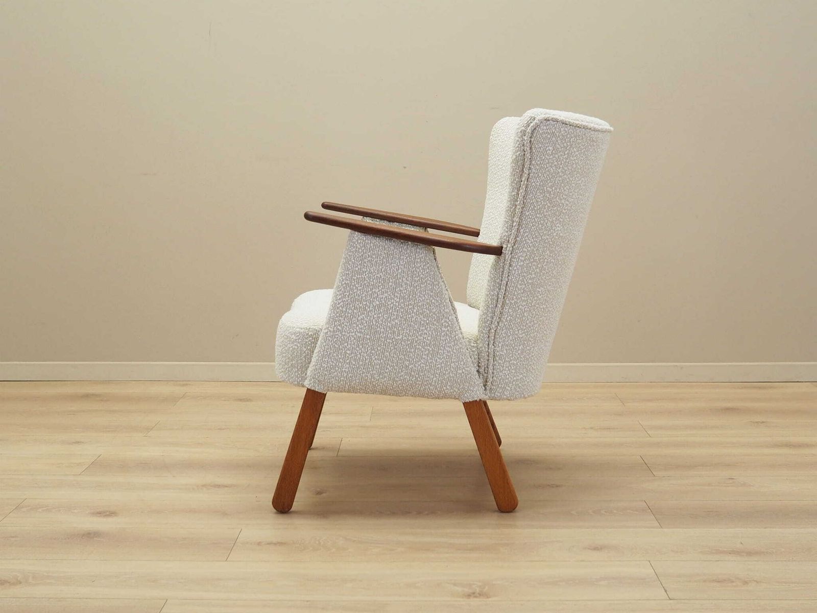 Cream Armchair, Danish Design, 1970s, Production: Denmark photo buy