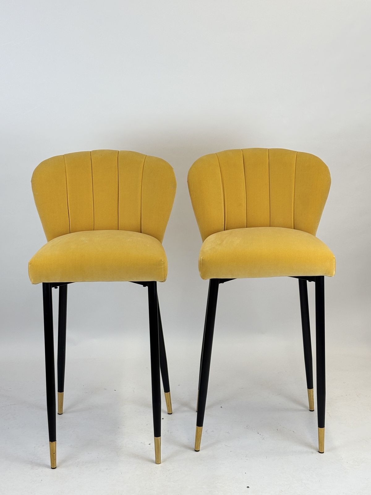 Contemporary Italian Yellow Chairs Excellent Condition photo for sale