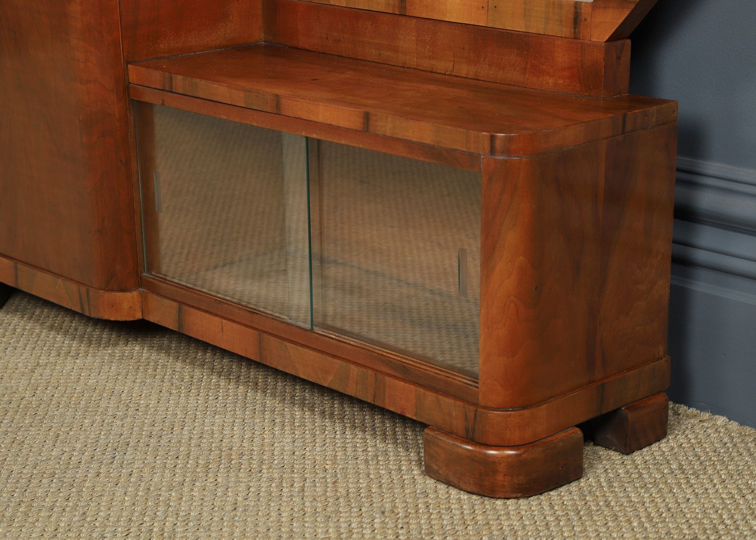 Continental Art Deco Walnut Pedestal Dressing / Vanity Table With Mirrors (Circa 1930) photo buy