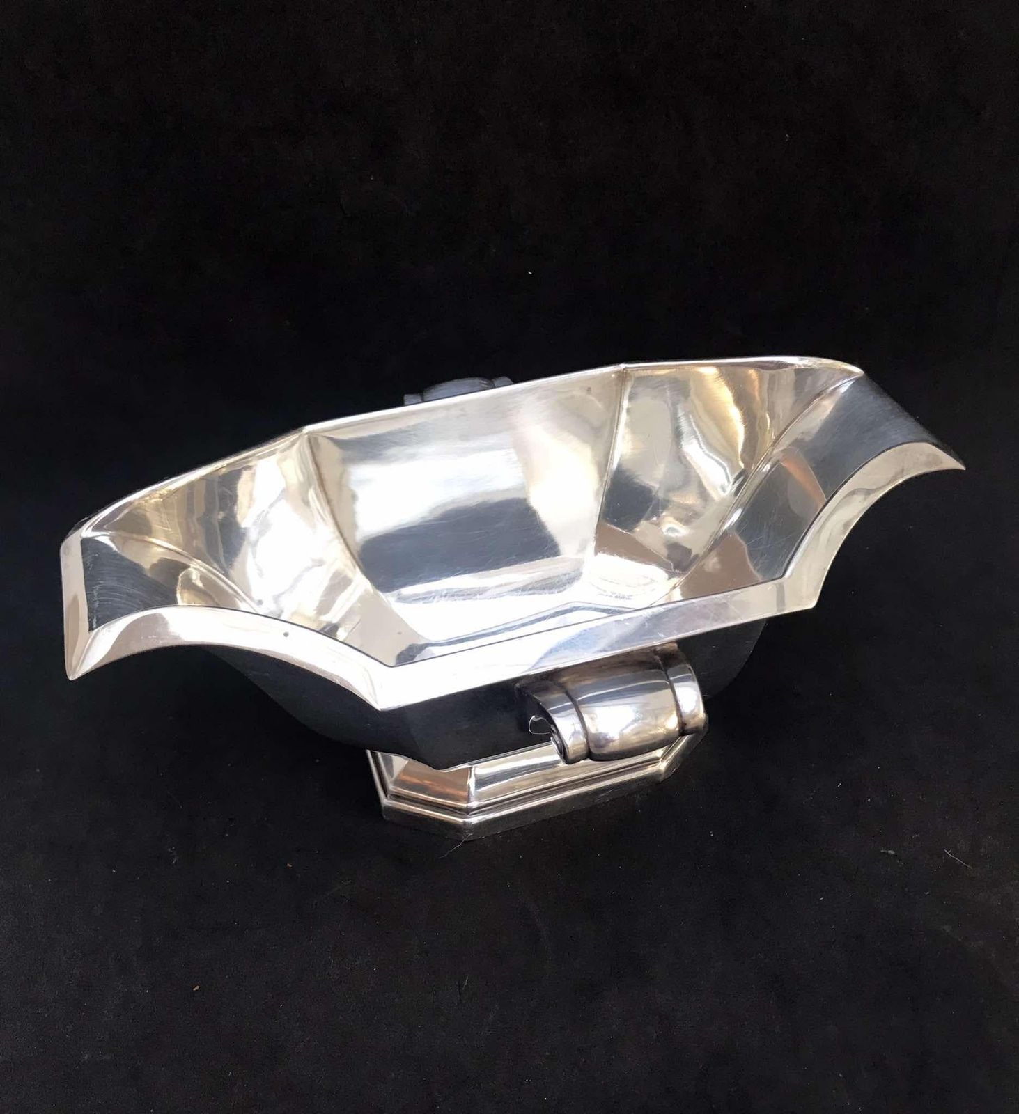 Gravy Boat Silver Plated Sauce Boat French Art Deco Wedding Gift For Her Christmas Table Elegant Tableware Vintage Hotel Silver Gift photo furniture